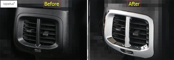 Комплект для ремонта интерьера Lapetus для Jeep Cherokee 2014-2020, Хромированный Подлокотник, коробка, задняя вентиляционная розетка, Рамка, Отделка, Аксессуары