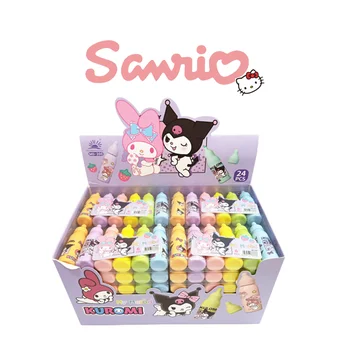 Sanrio 6-цветной маркер Kuromi Melody, Милая детская бутылочка, Мультяшный Мини-маркер с граффити, Студенческие канцелярские принадлежности, подарок оптом